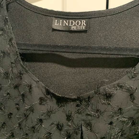 Lindor blouse, petite, black, eyelash - Picture 8 of 11